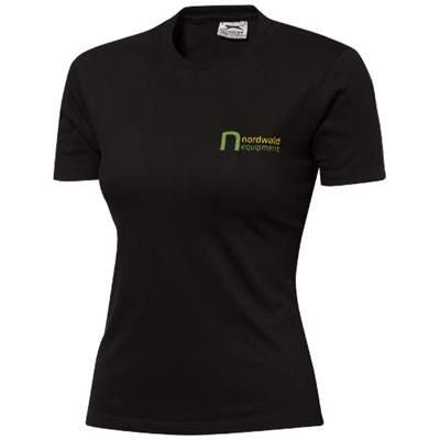 ACE SHORT SLEEVE LADIES T-SHIRT in Black Solid