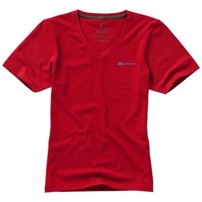 KAWARTHA SHORT SLEEVE LADIES ORGANIC T-SHIRT in Red