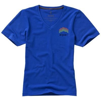 KAWARTHA SHORT SLEEVE LADIES ORGANIC T-SHIRT in Blue