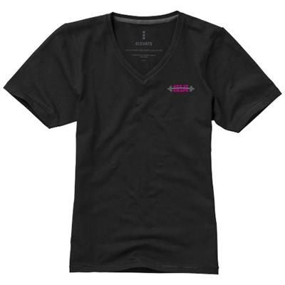 KAWARTHA SHORT SLEEVE LADIES ORGANIC T-SHIRT in Black Solid