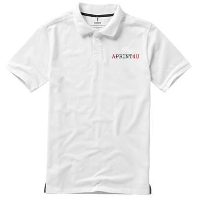 CALGARY SHORT SLEEVE MENS POLO in White Solid