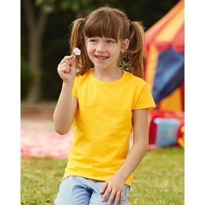 FRUIT OF THE LOOM CHILDRENS GIRLS VALUEWEIGHT TEE SHIRT