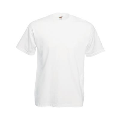 FRUIT OF THE LOOM VALUEWEIGHT TEE SHIRT in White