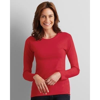 GILDAN LADIES SOFT STYLE LONG SLEEVE TEE SHIRT