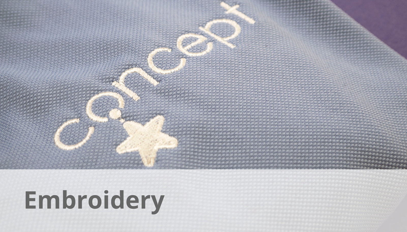 embroidered polo shirt with a company logo