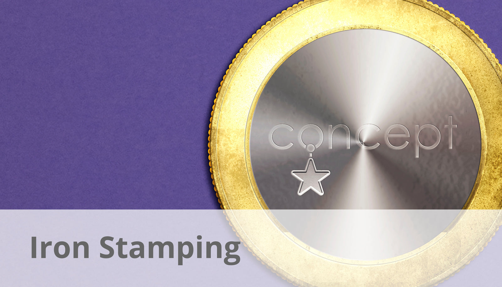 an iron stamped promotional coin