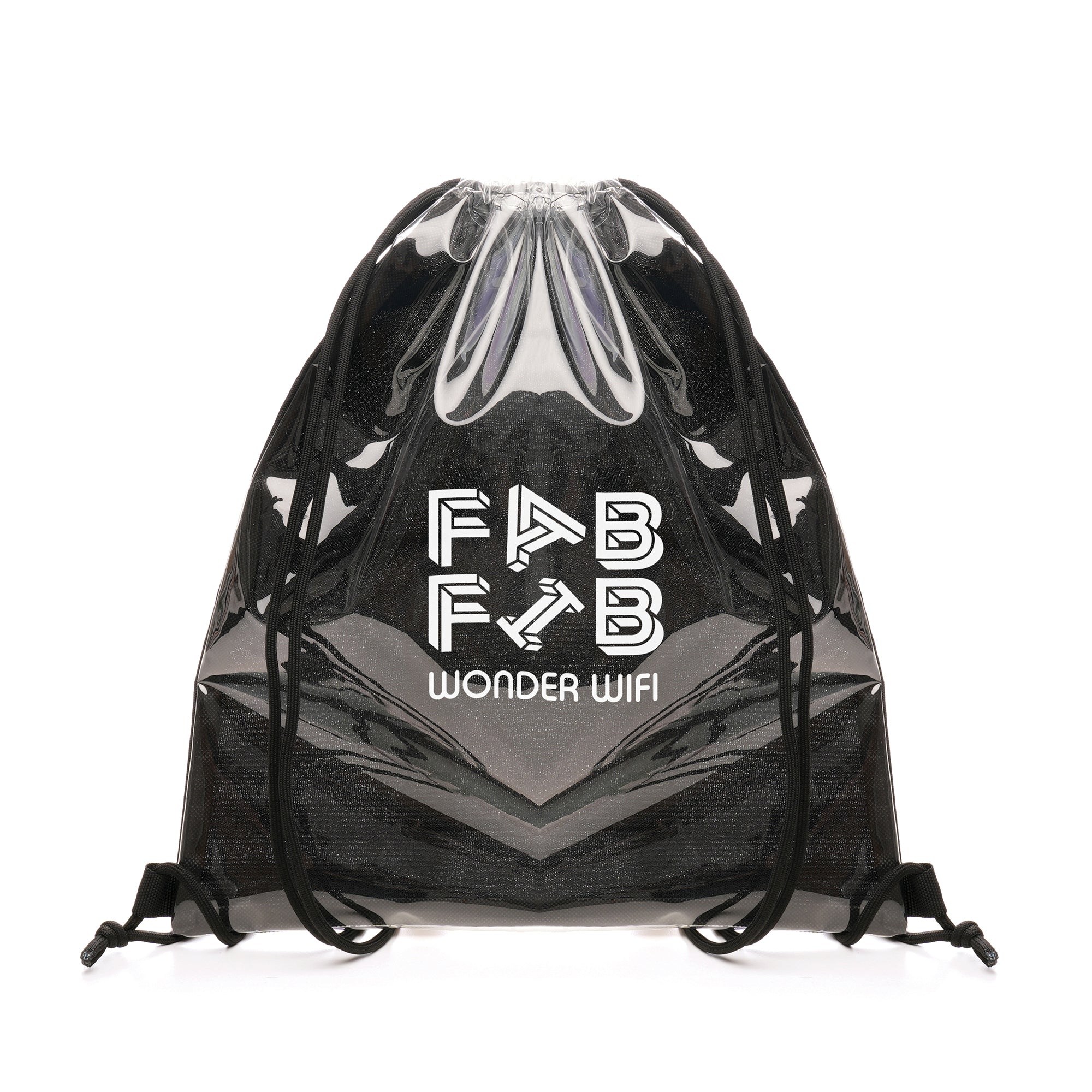 Transparent Fabric Drawstring Bag