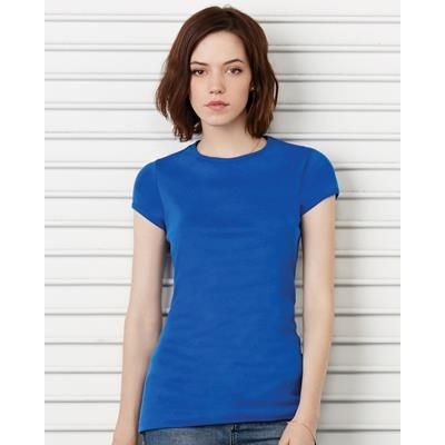 BELLA BABY RIB SHORT SLEEVE CREW NECK TEE SHIRT