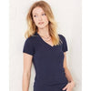 BELLA LADIES TRIBLEND SHORT SLEEVE DEEP V TEE SHIRT