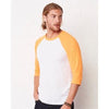 CANVAS 3 QUARTER SLEEVE BASEBALL TEE SHIRT