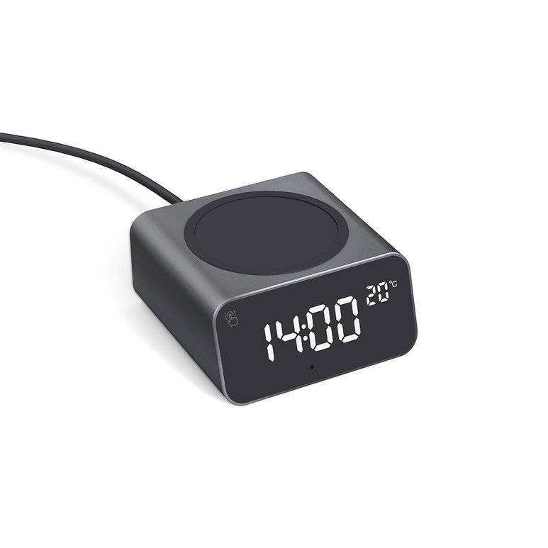 Xoopar REDDI Travel clock and wireless charger (PD) with BT