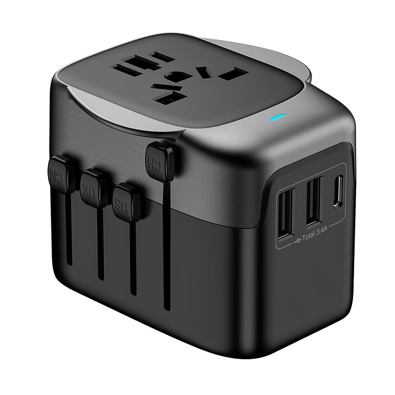 PowerPro Travel Adapter - recycled plastic