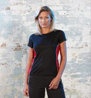 TOMBO TEAMWEAR LADIES PERFORMANCE SPORTS TEE SHIRT