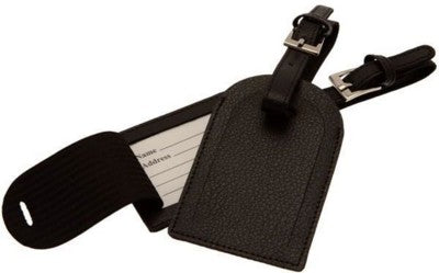 Branded Promotional SECURITY LUGGAGE TAG in Chelsea Leather Luggage Tag From Concept Incentives.