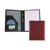 Branded Promotional BELLUNO A4 PU CONFERENCE FOLDER in Burgundy Conference Folder From Concept Incentives.