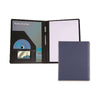 Branded Promotional BELLUNO A4 PU CONFERENCE FOLDER in Mid Blue Conference Folder From Concept Incentives.
