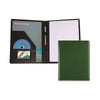 Branded Promotional BELLUNO A4 PU CONFERENCE FOLDER in Green Conference Folder From Concept Incentives.