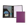 Branded Promotional BELLUNO A4 PU CONFERENCE FOLDER in Purple Conference Folder From Concept Incentives.