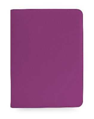 Branded Promotional A5 ZIP CONFERENCE FOLDER in Magenta Matt Lustre Torino PU Leather Conference Folder From Concept Incentives.