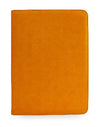 Branded Promotional A5 ZIP CONFERENCE FOLDER in Orange Matt Lustre Torino PU Leather Conference Folder From Concept Incentives.