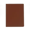 Branded Promotional A4 EXTRA WIDE RING BINDER in Belluno in Brown PU Leather from Concept Incentives