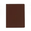 Branded Promotional A4 EXTRA WIDE RING BINDER in Belluno in Dark Brown PU Leather from Concept Incentives