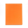 Branded Promotional A4 EXTRA WIDE RING BINDER in Belluno in Orange PU Leather from Concept Incentives
