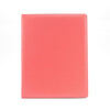 Branded Promotional A4 EXTRA WIDE RING BINDER in Belluno in Rose Pink PU Leather from Concept Incentives