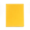 Branded Promotional A4 EXTRA WIDE RING BINDER in Belluno in Yellow PU Leather from Concept Incentives