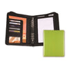 Branded Promotional A5 PU ZIP ORGANIZER in Lime Green Conference Folder from Concept Incentives