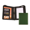 Branded Promotional A5 PU ZIP ORGANIZER in Green Conference Folder from Concept Incentives