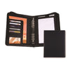 Branded Promotional BELLUNO PU A5 ZIP RING BINDER ORGANIZER in Navy Blue Conference Folder from Concept Incentives