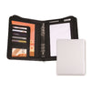 Branded Promotional BELLUNO PU A5 ZIP RING BINDER ORGANIZER in White Conference Folder from Concept Incentives