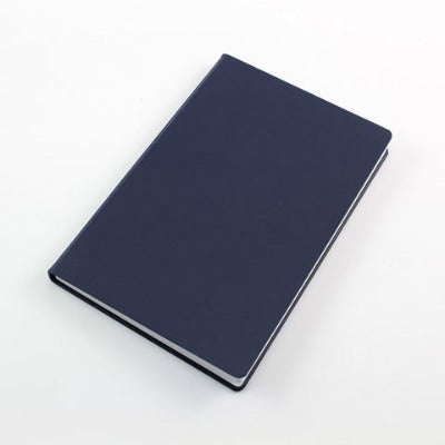 Branded Promotional RECYCO A5 CASEBOUND NOTE BOOK in Blue Jotter From Concept Incentives.