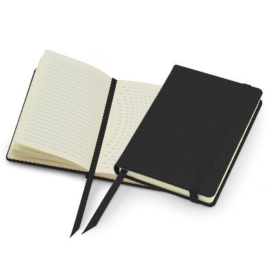 Branded Promotional POCKET NOTE BOOK in Black Jotter From Concept Incentives.
