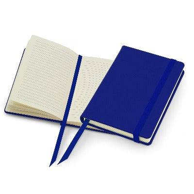 Branded Promotional POCKET NOTE BOOK in Royal Blue Jotter From Concept Incentives.