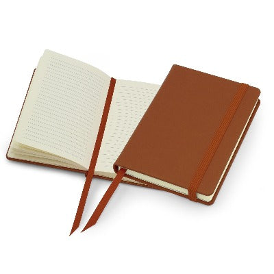 Branded Promotional POCKET NOTE BOOK in Tan Jotter From Concept Incentives.
