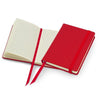Branded Promotional POCKET NOTE BOOK in Red Jotter From Concept Incentives.