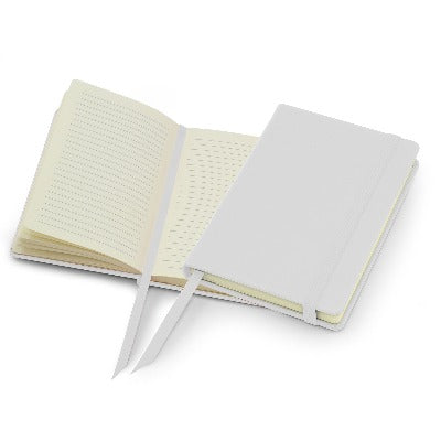 Branded Promotional POCKET NOTE BOOK in White Jotter From Concept Incentives.