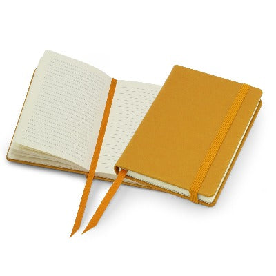 Branded Promotional POCKET NOTE BOOK in Yellow Jotter From Concept Incentives.