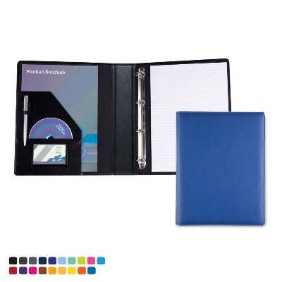 Branded Promotional TORINO PU CONFERENCE FOLDER with Ring Binder Mechanism Conference Folder from Concept Incentives