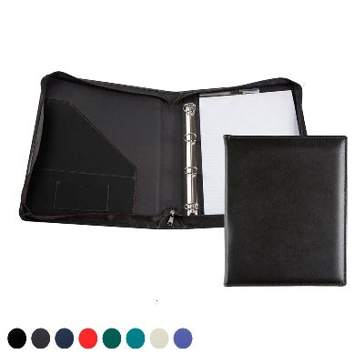Branded Promotional E LEATHER RING BINDER Folder from Concept Incentives