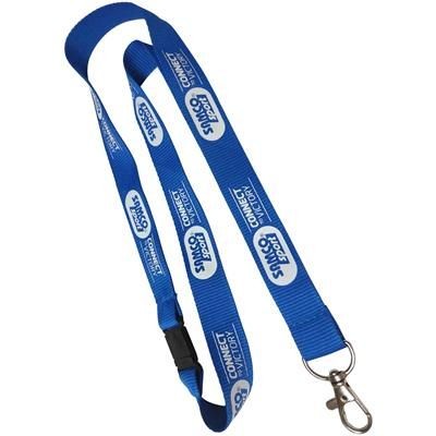 Branded Promotional 10MM FLAT POLYESTER LANYARD RIBBED Lanyard From Concept Incentives.