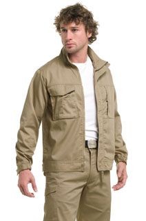 Branded Promotional RUSSELL TWILL WORKWEAR JACKET Jacket From Concept Incentives.