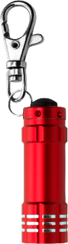 Branded Promotional SMALL METAL POCKET TORCH in Red Torch From Concept Incentives.