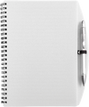 Branded Promotional A5 SPIRAL WIRO BOUND NOTE BOOK & BALL PEN in White Note Pad From Concept Incentives.