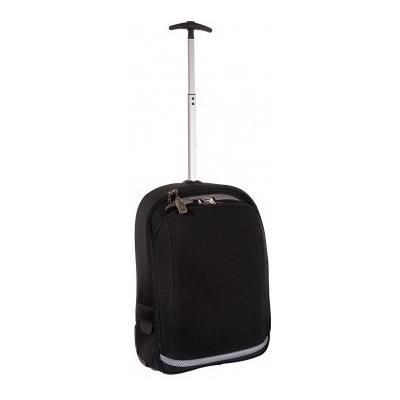Branded Promotional ANTLER APOLLO XL TROLLEY BAG in Black with Silver Trim Bag From Concept Incentives.