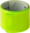 Branded Promotional REFLECTIVE PLASTIC SNAP ARM BAND in Neon Yellow Wrist Band from Concept Incentives