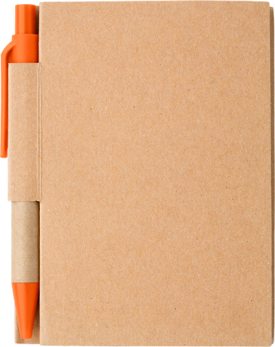 Branded Promotional SMALL JOTTER NOTE BOOK in Orange Jotter From Concept Incentives.