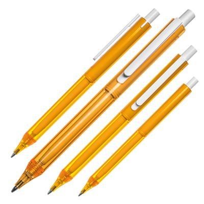 Branded Promotional BALL PEN BR‚àö√∫GGE in Orange Pen From Concept Incentives.